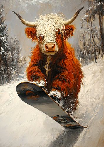 Schotse Hooglander Hoogland Koe