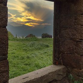 Das neue Slains Castle in Schottland - Blick aus dem Fenster von Babetts Bildergalerie