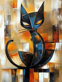 Chat abstrait sur Imagine