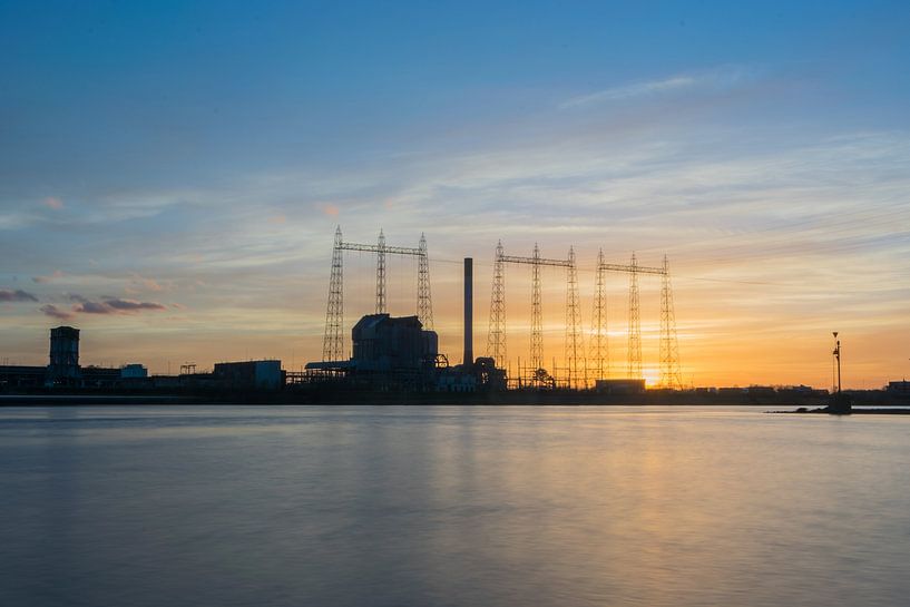 Nijmegen power plant during fantastic sunset by Patrick Verhoef