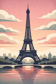 Paris Sunset Eiffel by irgian firmansyah