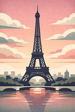 Paris Sunset Eiffel by irgian firmansyah
