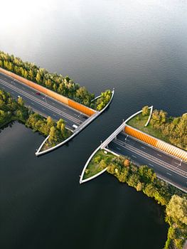 Aquaduct Veluwemeer bij Harderwijk