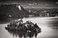 Het meer van Bled (Slovenië) van Alexander Voss thumbnail