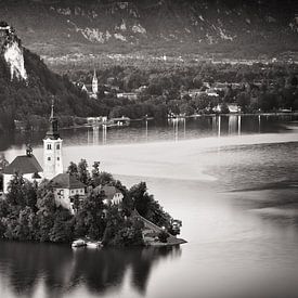 Het meer van Bled (Slovenië) van Alexander Voss