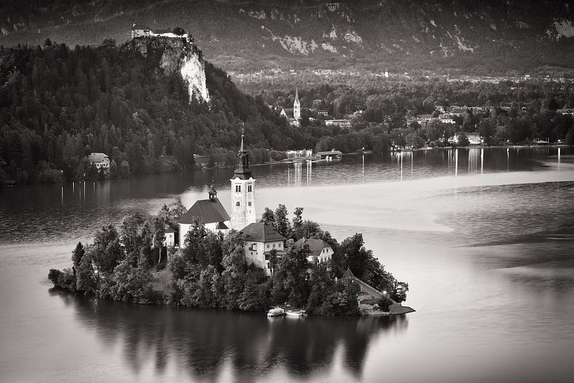 Het meer van Bled (Slovenië) van Alexander Voss