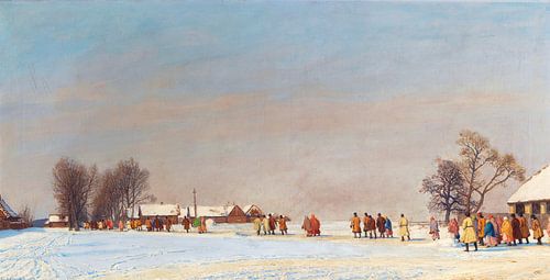 Friedrich Kallmorgen, Galicische boeren op weg naar de kerk, 1903