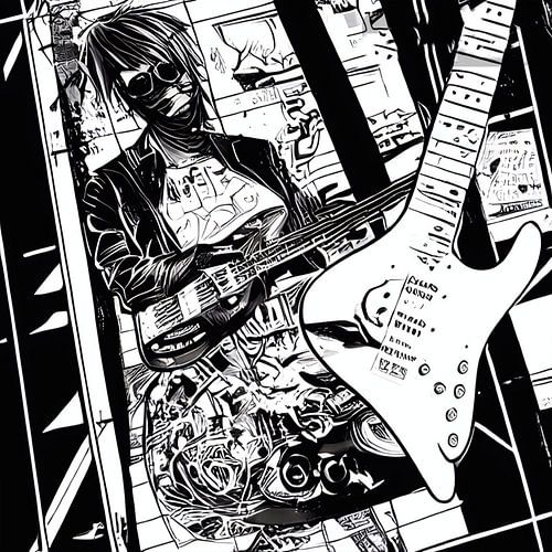 Electric strip guitar