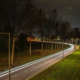 Markiezaatsweg in de avond Bergen op Zoom van Lars Mol