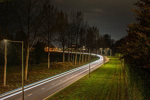 Markiezaatsweg in de avond Bergen op Zoom van Lars Mol