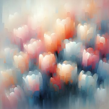 Tulpen abstract van Jessica Berendsen