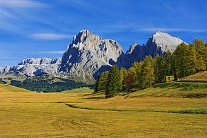 Herrlicher Herbsttag auf der Seiser Alm (Alpe de Siusi)