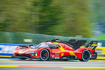 Ferrari 499P Hypercar Le Mans prototype de voiture de course sur Sjoerd van der Wal Photographie