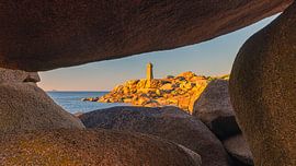 Sunset at the Mean Ruz lighthouse, Brittany, France by Henk Meijer Photography