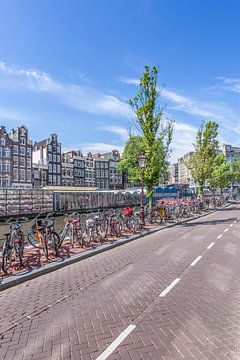 AMSTERDAM Singel Canal with Flower Market sur Melanie Viola