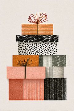 Gestapelde vakantiecadeaus van Mosaic Dialogue