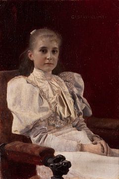 Seated young girl, Gustav Klimt - 1894