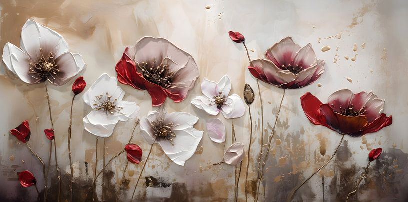 Poppies in the field by Artsy