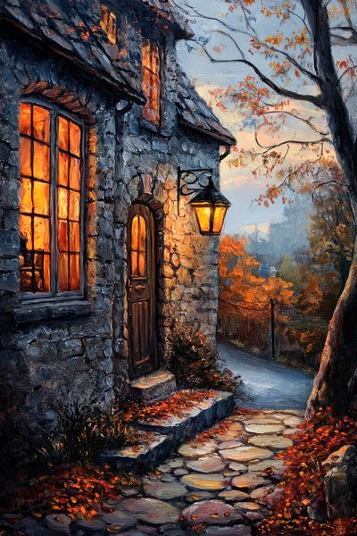 Herbstliche Gemütlichkeit von Poster Art Shop