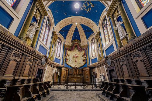 Blauwe sterrenkerk van Rens Bok