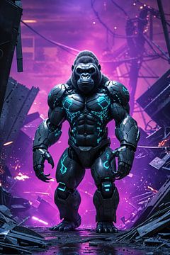 Gorilla vechtmachine sciencefiction van Liona Toussaint