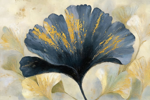 Golden Blooms II – Midnight Blue by Whale & Sons