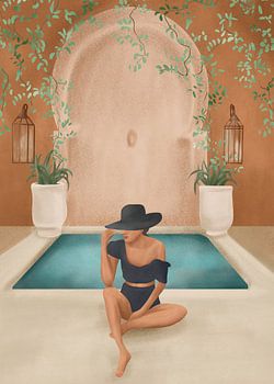 Marokkanischer Pool-Chic