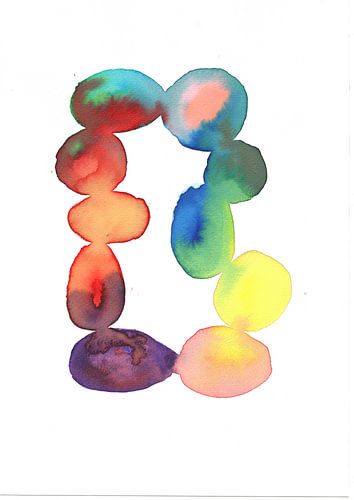 Colour Waterfall 1. by Margreet ter Brugge