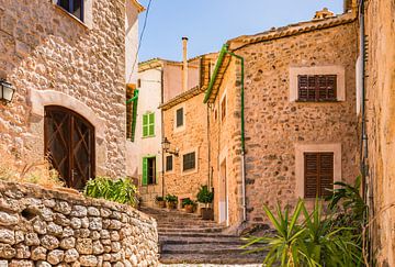 Blick auf das Dorf Biniaraix auf der Insel Mallorca, Spanien von Alex Winter