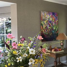 Customer photo: Wild Flowers by pol ledent, on canvas