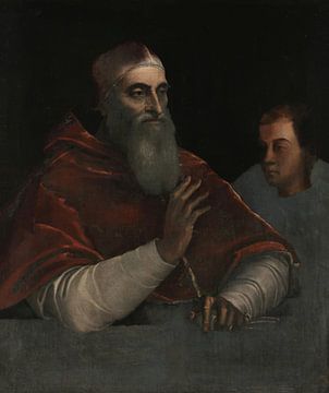 Portret van Paolo III Farnese met een neef, Sebastiano del Piombo