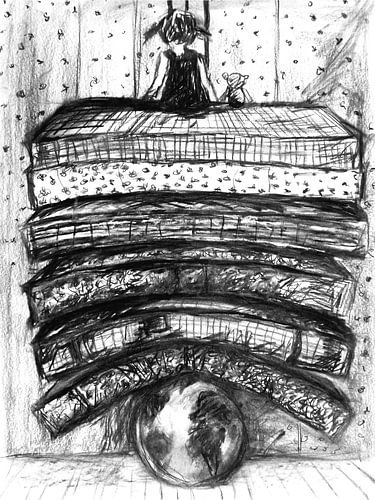 Girl on the globe by Christin Lamade