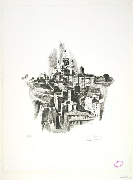 Robert Delaunay, The hill of Montmartre and le Sacré-Coeur by Atelier Liesjes