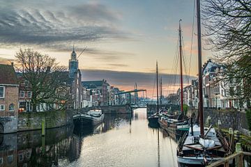 Delfshaven in Rotterdam van Fred Louwen