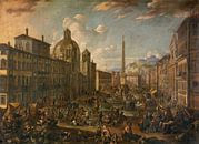 Piazza Navona in Rome, Anton Goubau van Meesterlijcke Meesters thumbnail