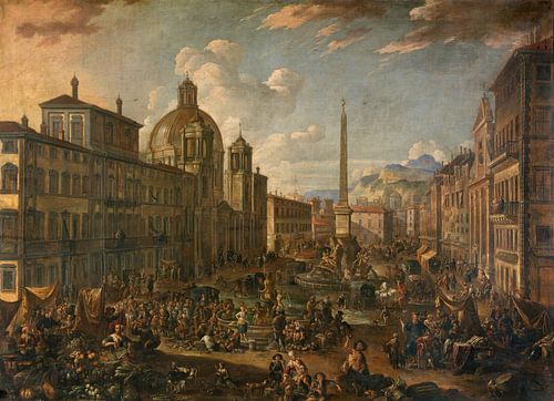 Piazza Navona in Rome, Anton Goubau