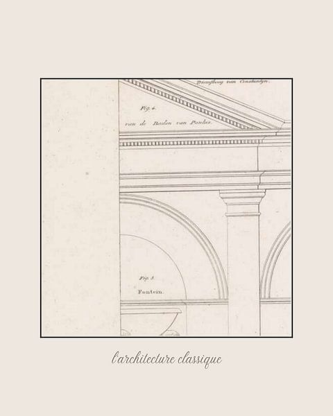 Classic print | Historical sketch | Architecture by NOONY