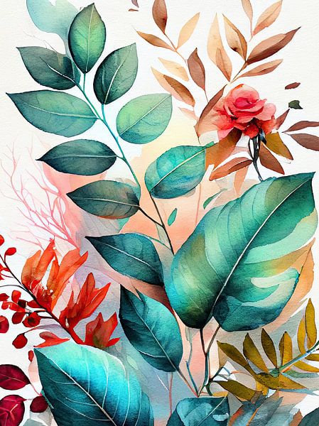Watercolor nature art by JBJart Justyna Jaszke