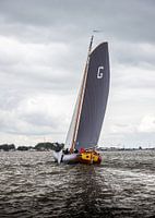 Grou's skûtsje, during skûtsjesilen