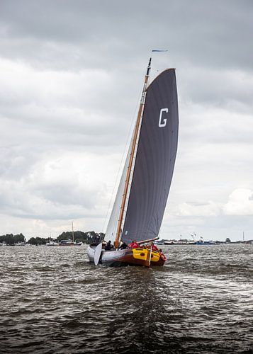Grou's skûtsje, during skûtsjesilen