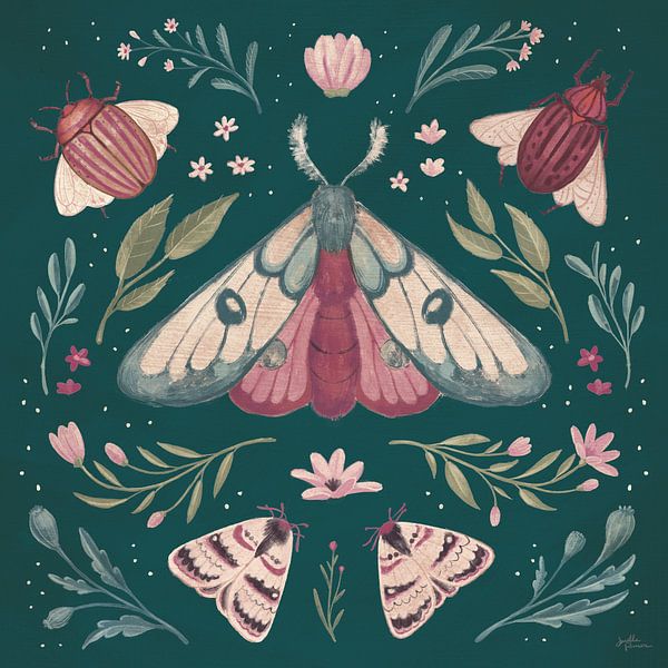 Winged Study II Plum, Janelle Penner van Wild Apple