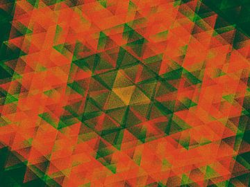 Ster Mandala - Moderne en abstracte hedendaagse kunst van Mad Dog Art