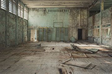 Salle de sport de Tchernobyl sur Perry Wiertz
