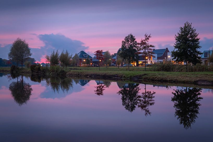Geerpark Reflectie Roze Lucht van Zwoele Plaatjes