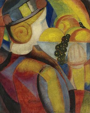Ángel Zárraga - Meisje met fruit (ca. 1915) van Peter Balan