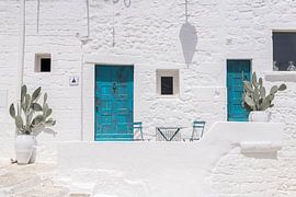 The colorful details of Ostuni