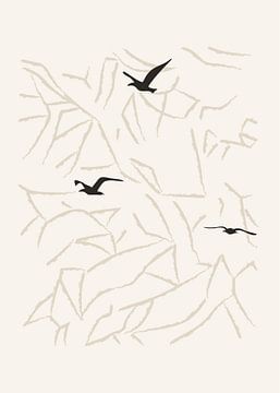 Vogels in de duinen van Atelier Cosa