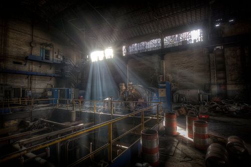 Power plant in an abandoned blast furnace by Eus Driessen