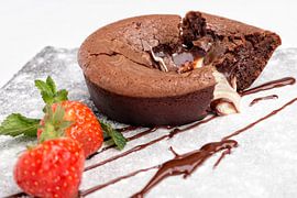 Soufflé au chocolat sur Miranda van Hulst