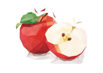 Apfel Lowpoly von Rizky Dwi Aprianda